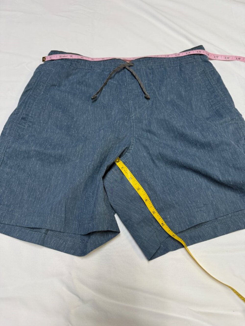 KÜHL Men’s Getaway Shorts Medium Blue Textured Hemp Stretch‎ EUC - Picture 11 of 13